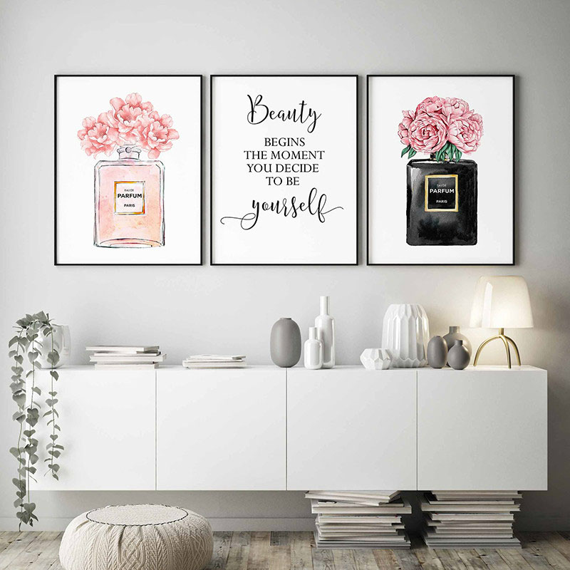 Perfume Quotes - Perfume Bottle Wall Art Perfume Posters