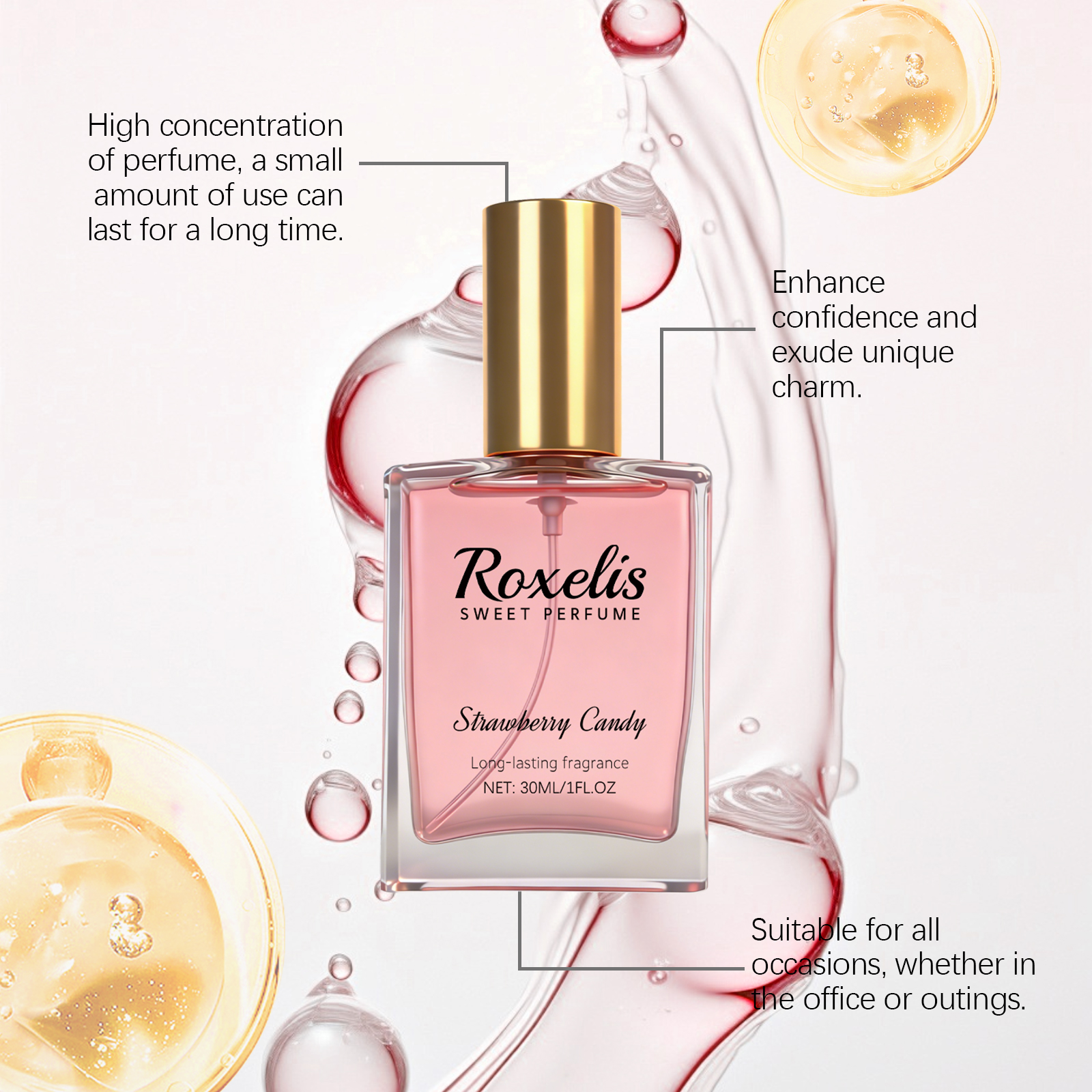 Strawberry Candy Sweet Fragran - đánh giá và giá Fragrance Perfume Spray