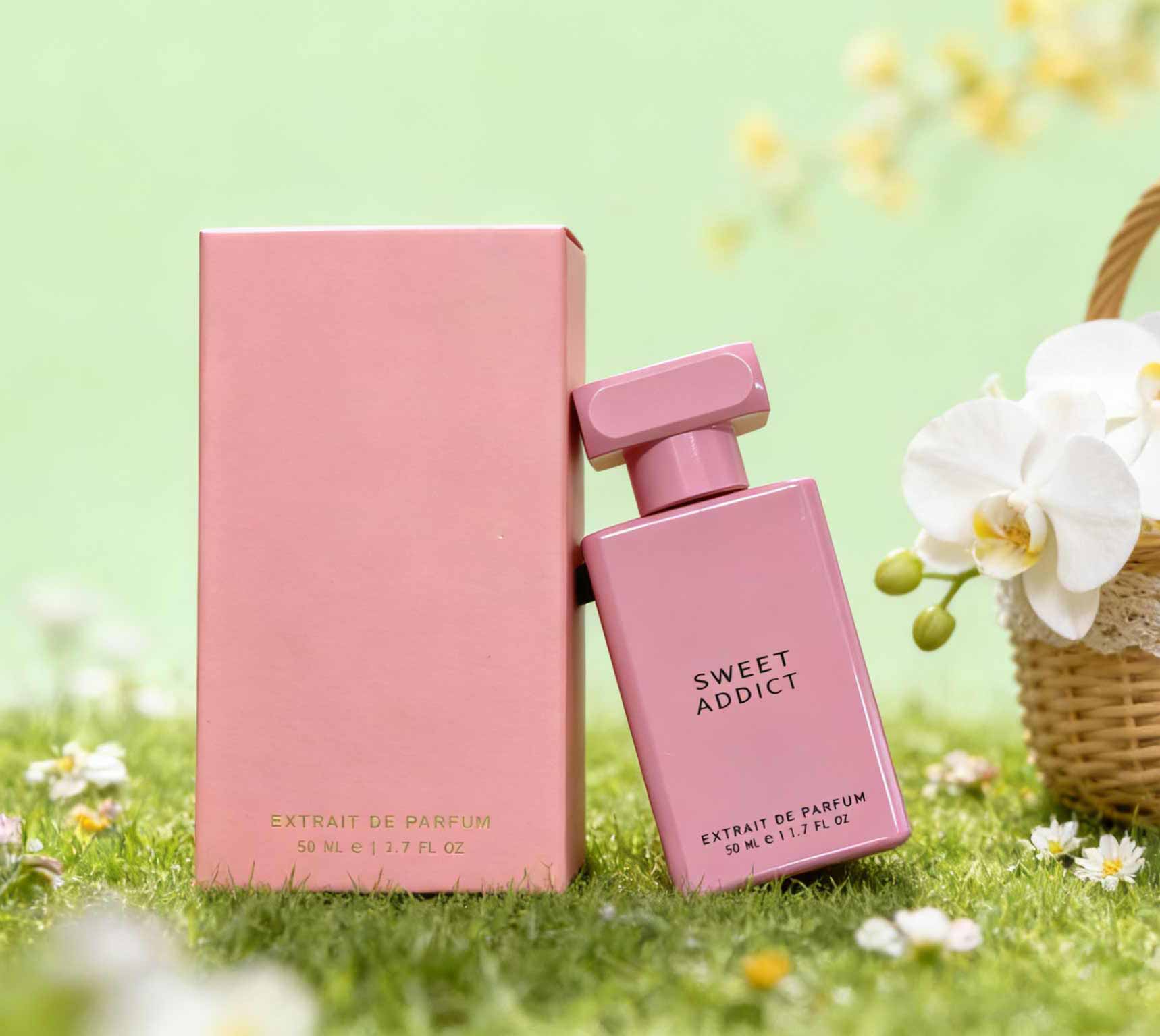 Sweet Addict perfume, powder m - đánh giá và giá Perfume Fragrance Bottle