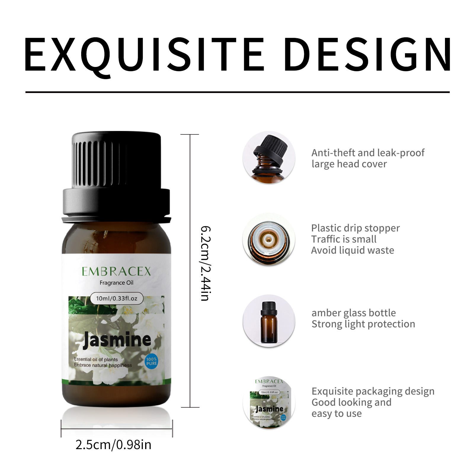 10ml Jasmine Essential Oil Flo - đánh giá và giá Perfume Long Fragrance