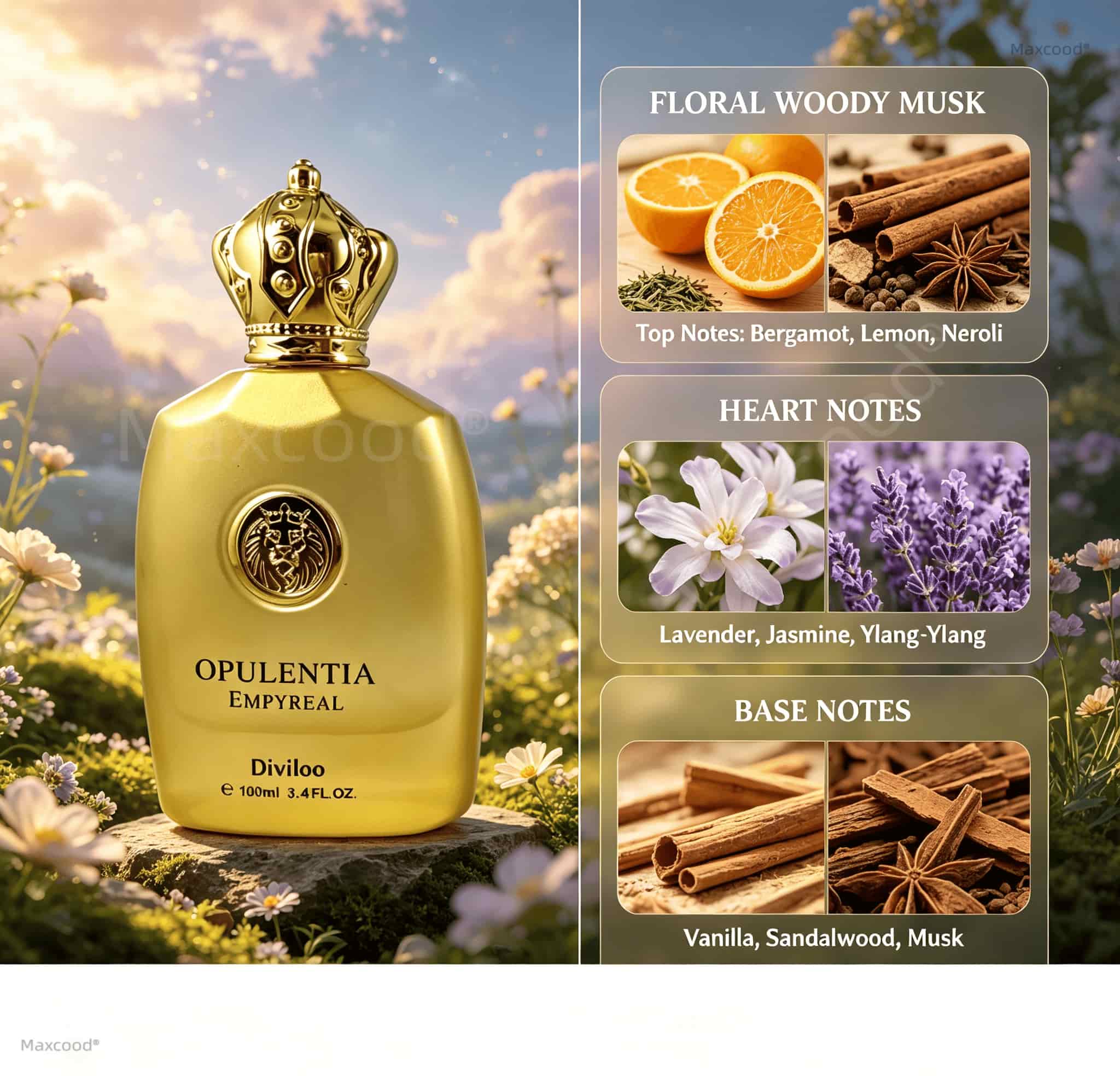Floral, woody, and musky notes - đánh giá và giá Perfume Long Fragrance