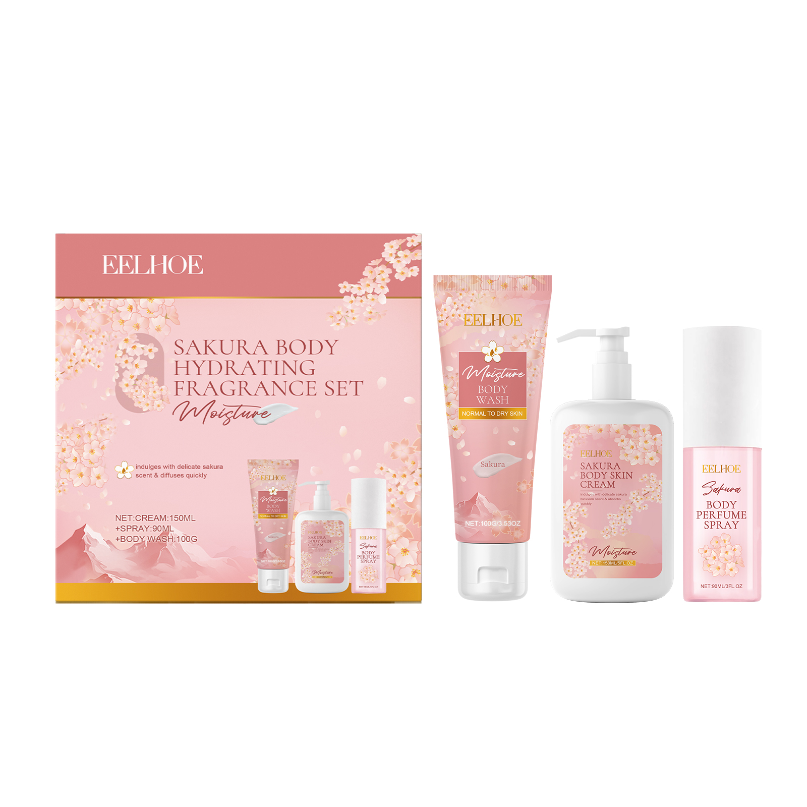 Sakura Flower Body Skin Care S - đánh giá và giá Perfume Fragrance Body Lotion