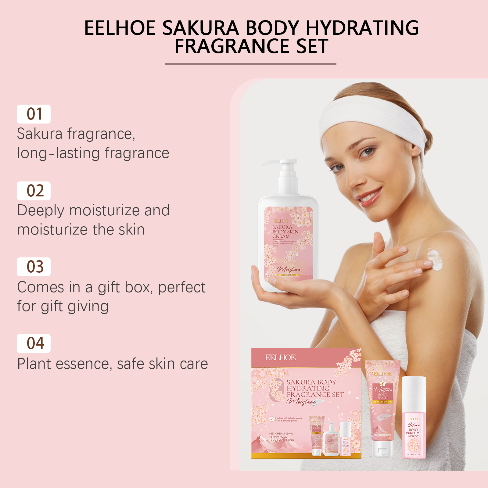 Sakura Flower Body Skin Care S - đánh giá và giá Perfume Fragrance Body Lotion