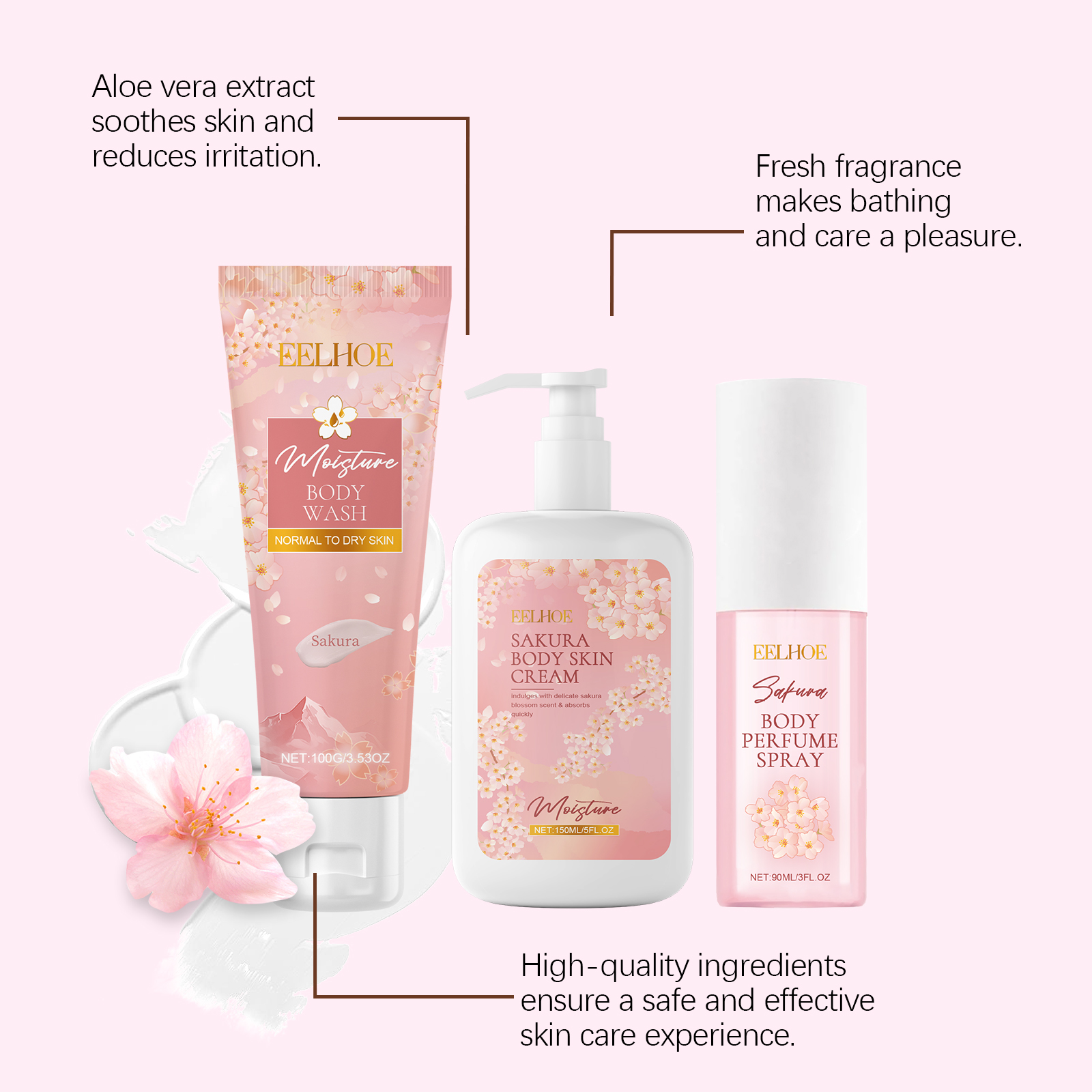 Sakura Flower Body Skin Care S - đánh giá và giá Perfume Fragrance Body Lotion