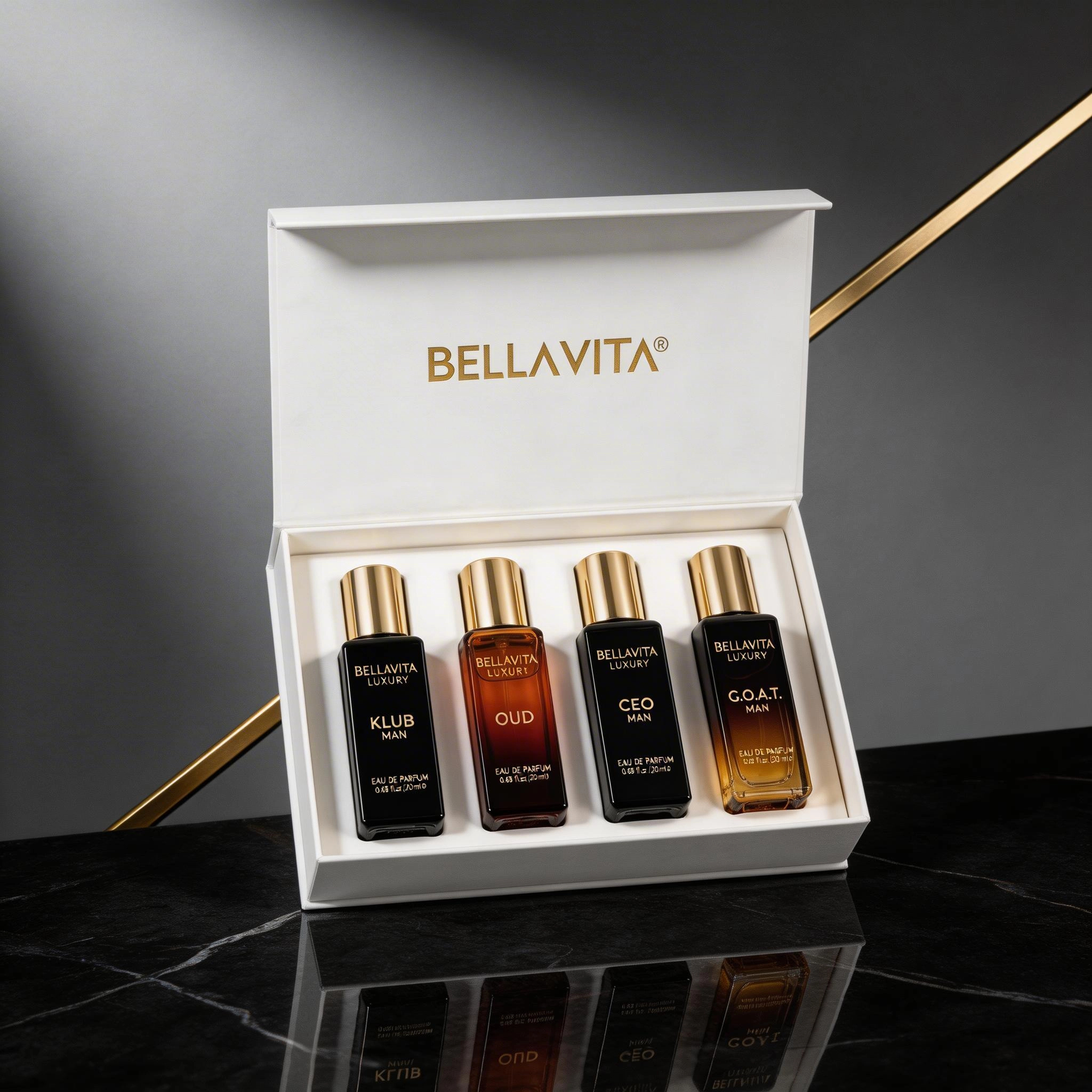 Bella Vita Portable 4x20ml Lux - đánh giá và giá Perfume Long Fragrance